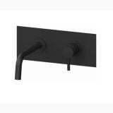 Baterie Lavoar Incastrata Paffoni Light Finisaj Negru cu Pipa 248 mm