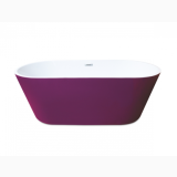 Cada Freestanding Lylly Purple 170x79,5 cm – cada freestanding mov izolata pe fundal alb