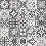 Decor din gresie porțelanată Maioliche Mix Alb și Negru 15x15 cm