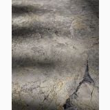 Lastra Gresie Portelanata Invisible Grey Mat 120x260 cm – detaliu, detaliu textura gresie gri cu crapaturi si pete aurii