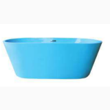 Cada Freestanding Milla Blue 170x81 cm – cada freestanding albastra izolata pe fundal alb