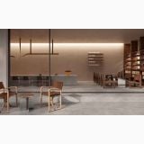 Gresie Monogram Symbol 60x120 cm Mat – pardoseală într-un spațiu de degustare (catalogul producătorului)