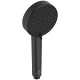 Coloana de dus Negru cu termostat Ideal Standard Ceratherm Alu+ – para de dus neagra pe fundal alb