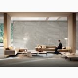 Gresie Nordic Stone Norvegia Mat 60x60 cm – ambient living, living modern cu canapele, perete si pardoseala gresie gri