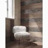 Gresie Imitatie Lemn Poetry Wood Oak 20x120 cm – ambient living, scaun blana alba, perete si pardoseala imitatie lemn
