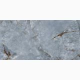 Gresie Portelanata HPM 02 Onice Azzurro Lucios 60x120 cm – detaliu, textura onix albastru cu vene aurii ramificate