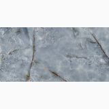 Gresie Portelanata HPM 02 Onice Azzurro Lucios 60x120 cm – placa onix albastru cu vene aurii, lucioasa