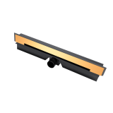 Rigola Dus Liniara FDesign Kleome Negru Auriu