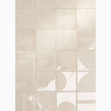 Gresie Decor Manufatti Sagome 20x20 cm – detaliu, placi decorative cu forme geometrice semicirculare, finisaj lucios-mat