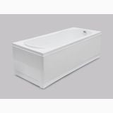 Cada Rectangulara Pacific 150x70x59 cm – cada rectangulara alba izolata pe fundal gri