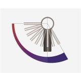 Robinet Lavoar Paffoni Sly Crom - Energy Saving – schita tehnica, diagrama unghi rotatie maner robinet cu arc colorat