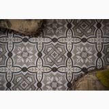Gresie Decorata London Camden 20x20 cm – detaliu, gresie decorativa cu motive florale geometrice colorate
