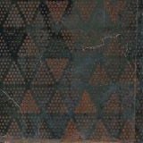 Gresie Oxidart Patchwork Dark 20x20 cm – model triunghiuri patchwork in nuante ruginii si verzi