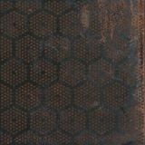 Gresie Oxidart Patchwork Dark 20x20 cm – placa cu model hexagonal maro ruginiu inchis