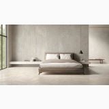 Gresie Portelanata Piemme Limestone Italian White 60x120 cm Mat – dormitor, aceeași nuanță cu suprafață naturală (catalog Piemme)