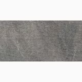 Gresie Poetry Stone Carving Smoke 3D Tech 60x120 cm – detaliu, textura striata gri cu efect piatra 3D