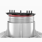 Element Autonivelant Suport Reglabil Gresie Flotanta Queen Plus 7 mm – detaliu, componenta plastic filetat pentru suport reglabil, randare 3D