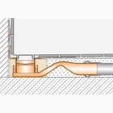 Rigola Dus Schluter Kerdi Line F40 60 cm – schita tehnica, desen tehnic sectiune rigola de dus incastrata