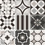 Gresie Patchwork B&W Mix 20x20 cm