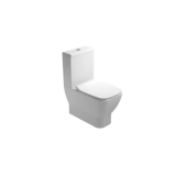 Vas WC Back To Wall Cu Rezervor Emma Square Gala si Capac Soft Close Finisaj Alb Lucios