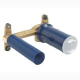 Baterie Lavoar Perete Grohe Essence Finisaj Negru Mat Pipa 183 mm – detaliu, corp valva ingropata cu cartus si conectori albastri