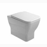 Vas WC Back To Wall Emma Square Gala + Capac Finisaj Alb Lucios