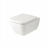 Vas WC Suspendat Emma Square Gala + Capac Soft Close Finisaj Alb Lucios