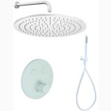 Set Dus Incastrat Mixer+Canula+Flexibil+Cap Dus Paffoni Alb