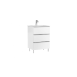 Mobilier Baie Pe Prdoseala Shona Cu 3 Sertare Alb Mat 60x46x85 cm