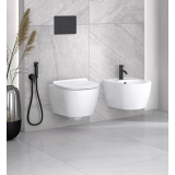 Set Amsterdam Bideu + WC Suspendat Sanimed Rimless - Imagine 2