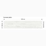Parchet SPC Itiles ROVERE REALE 1220 x 182 x 6 mm – schita tehnica, schema dimensiuni placa cu grosime 6 mm