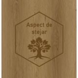 Parchet SPC Itiles CLASSIC COGNAC HERRINGBONE 610 x 128 x 6 mm – logo textura lemn cu simbol copac stejar