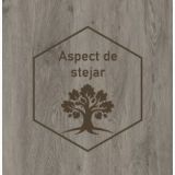 Parchet SPC Itiles CHESTNUT HERRINGBONE 610 x 128 x 6 mm – logo hexagonal cu copac, textura lemn maro