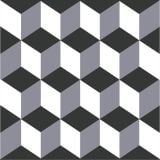 Gresie Portelanata Exclusive Ceramica Black and White King 20,5x20,5 cm