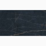 Gresie Precious Black Mat 60x120 cm – placa neagra cu vinisoare aurii, textura marmorata