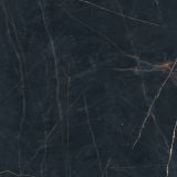 Gresie Precious Black Lucios 120x120 cm – placa marmura neagra lucioasa cu vene aurii