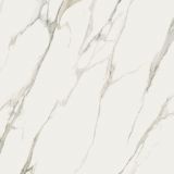 Gresie ABK Calacatta Michelangelo Lucios 120x120 cm – placa gresie alba cu vene aurii marmorate