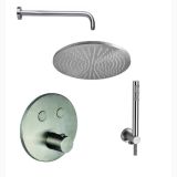 Set Dus Incastrat Mixer+Canula+Flexibil+Cap Dus Paffoni Metalic