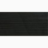 Faianta Shale Dark Ribbed Mat 60x120 cm – detaliu, textura striata mata, linii orizontale fine negre