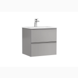Mobilier Baie Suspendat Shona Cu 2 Sertare Galet Mat 60x46x56.5 cm