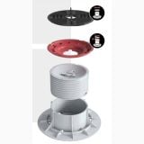 Element Autonivelant Suport Reglabil Gresie Flotanta Queen Plus 7 mm – schita tehnica, piese componente suport reglabil, vedere explodata