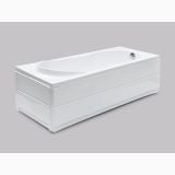 Cada Rectangulara Sonia 150x70x51 cm – cada alba dreptunghiulara izolata pe fundal gri