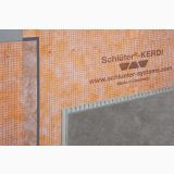 Membrana de etansare Schluter Kerdi Keba 250 mm – detaliu, membrana etansare aplicata la colt de perete