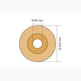 Guler Elastic Impermeabilizant Pentru Tevi Schluter KMV 65 mm – schita tehnica, desen tehnic guler circular cu diametre 65mm si 250mm
