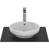 Lavoar I.Life B Ideal Standard Ø40 cm – lavoar rotund alb cu baterie crom pe blat negru
