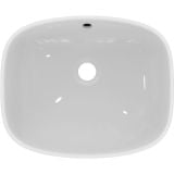 Lavoar I.Life B Ideal Standard 45x37 cm – lavoar ceramic alb vazut de sus, izolat pe fundal alb