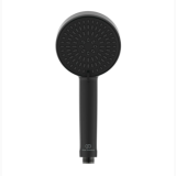 Coloana Dus cu Termostat Negru Mat Ideal Standard Ceratherm T25+ – para de dus neagra mata pe fundal alb