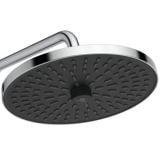 Coloana Dus cu Termostat Ideal Standard Ceratherm T25+ – para de dus rotunda neagra pe fundal alb