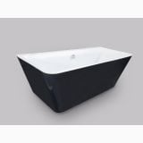 Cada Freestanding Rectangulara Tabitha Alb/Negru 169.5x74x58.5 cm