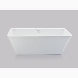 Cada Freestanding Rectangulara Tabitha 170x74 cm – cada alba dreptunghiulara izolata pe fundal gri